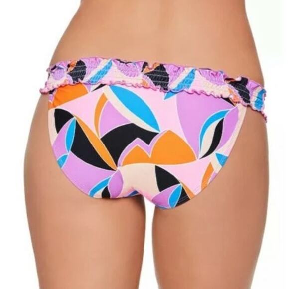 Salt+Cove Kaleidescope Smocked Bikini Swim Bottom - Picture 3 of 8